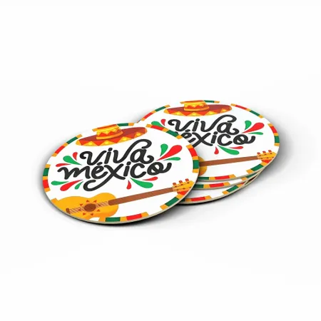 Custom Mexican Coasters - Custom Coasters Now