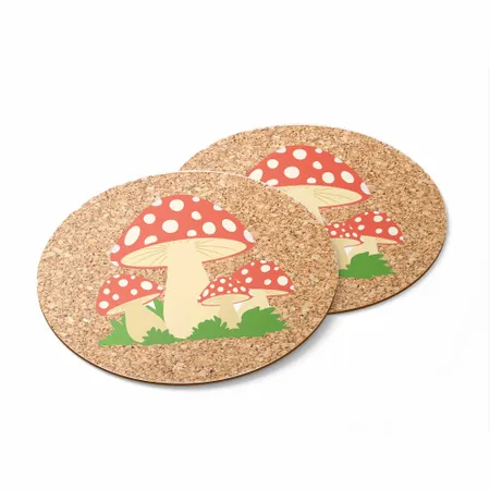 Custom Mushroom Coasters - Custom Coasters Now