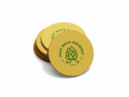 Custom Personalised Rubber Beer Mats - Custom Coasters Now