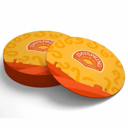 Custom Pulpboard Coasters Wholesale - Custom Coasters Now