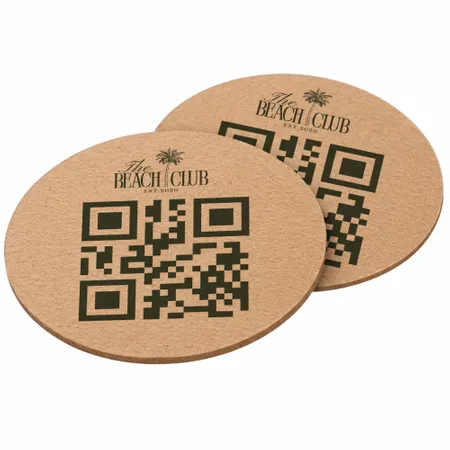 Custom QR Code Coasters - Custom Coasters Now