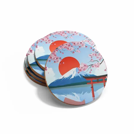 Custom Sakura Coasters - Custom Coasters Now