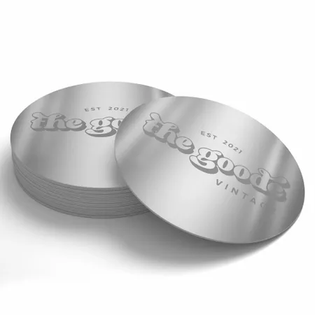 Custom Silver Coasters - Custom Coasters Now