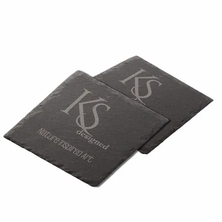 Custom Square Absorbent Stone Coasters - Custom Coasters Now