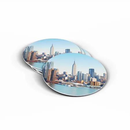 Empire State Building Fiberboard Photo Coaster - Custom Coasters Now