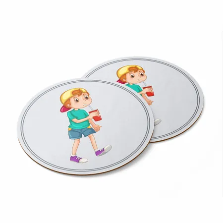 Kid Drinking Coaster - Custom Coasters Now