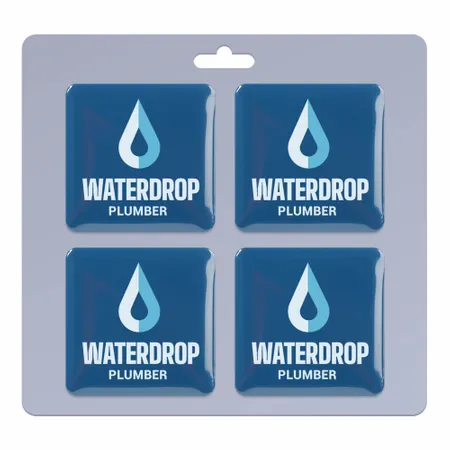 4 pack_Square Lapel Pin 1.25 inch - Custom Coasters Now