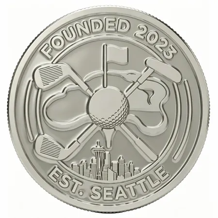 Die Struck Ball Marker - Custom Coasters Now