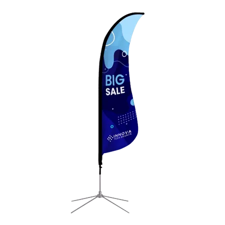 Shark Fin Flag - Custom Coasters Now