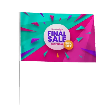 Hand Flag - Custom Coasters Now