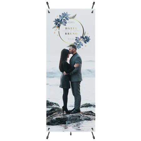 Adjustable X Banner Stands - Custom Coasters Now