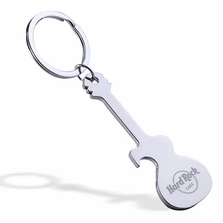 Electric Guitar Bottle Opener Keychain Electric Guitar Bottle Opener Keychain - Custom Coasters Now
