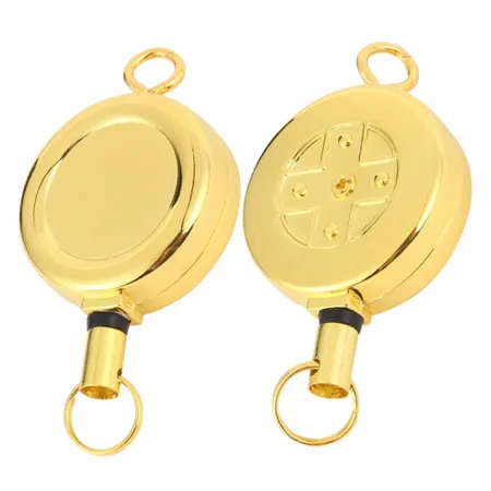 Gold Reel Keychain Gold Reel Keychain - Custom Coasters Now
