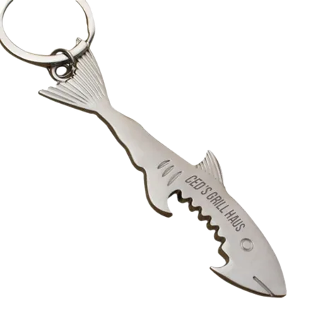 Shark Bottle Opener Keychain Shark Bottle Opener Keychain - Custom Coasters Now
