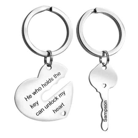 Metal Keychain for Couples Metal Keychain for Couples - Custom Coasters Now