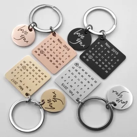 Charming Metal Keychain Charming Metal Keychain - Custom Coasters Now