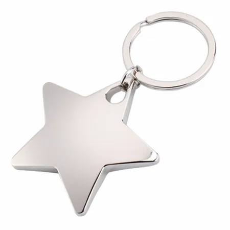 Dazzling Star Metal Keychain Dazzling Star Metal Keychain - Custom Coasters Now