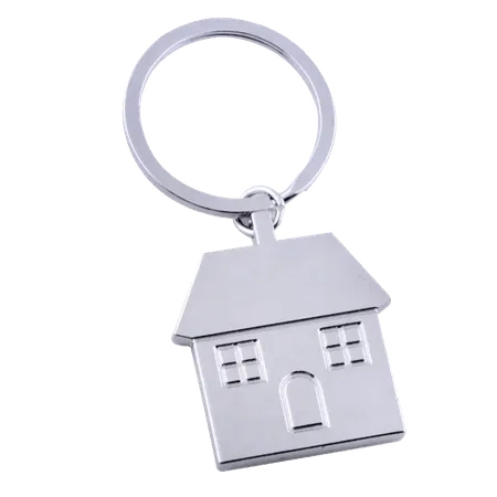 Happy Home Metal Keychain Happy Home Metal Keychain - Custom Coasters Now