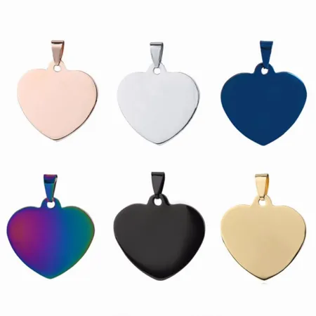 Full Color Heart Metal Keychain Full Color Heart Metal Keychain - Custom Coasters Now
