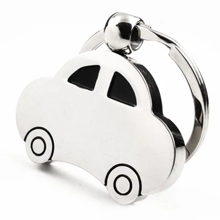 Car Shaped Metal Keychain Car Shaped Metal Keychain - Custom Coasters Now