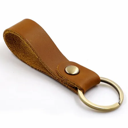 Suave Leather Keychain Suave Leather Keychain - Custom Coasters Now