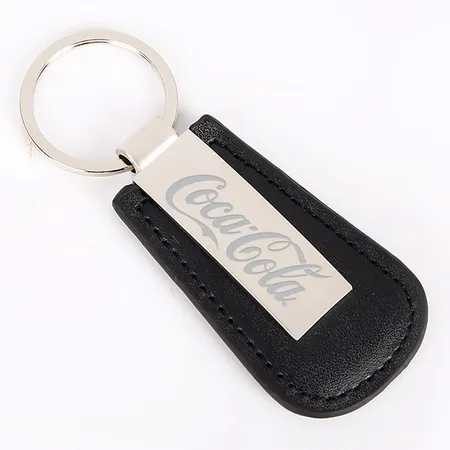 Superior Metal & Leather Keychain Superior Metal & Leather Keychain - Custom Coasters Now