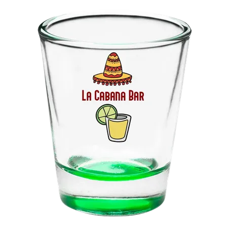 Clear Glass Shot Glass - Custom Coasters Now