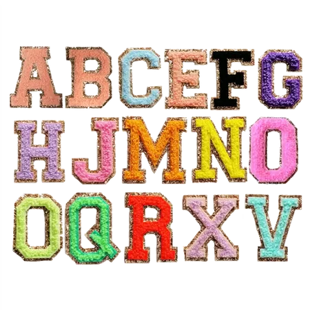 Chenille Letters with Metallic Backing - Custom Coasters Now