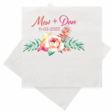 Custom Napkins - Custom Coasters Now