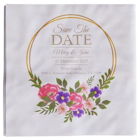 Custom Beverage Napkin - Custom Coasters Now