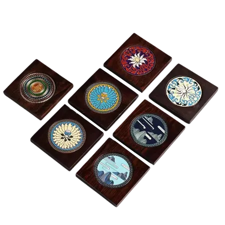 Customized Ebony Alloy Coaster - Custom Coasters Now