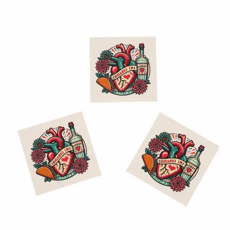 Temporary Tattoos - Custom Coasters Now