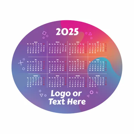 Colorful Gradient Calendar Mouse Pad Colorful Gradient Calendar Mouse Pad - Custom Coasters Now
