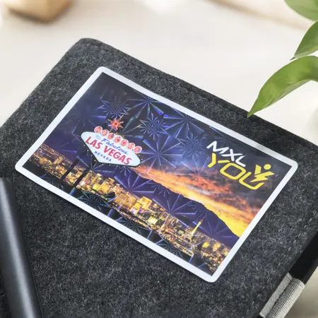 Snowflakes Hologram Stickers - Custom Coasters Now