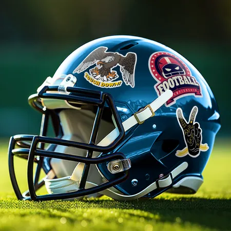 Football Helmet Stickers - Custom Coasters Now
