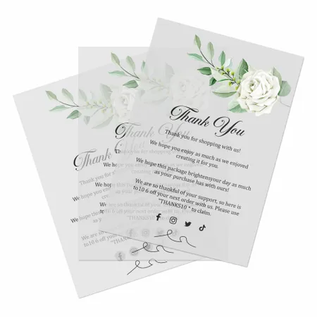 Transparent Cards - Custom Coasters Now