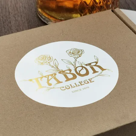 One Color Foil Stickers - Custom Coasters Now