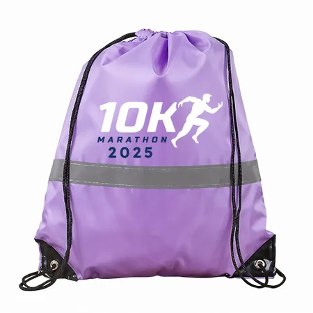 Drawstring Bags With Reflective Strip Drawstring Bags With Reflective Strip - Custom Coasters Now