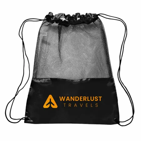 Mesh Drawstring Bag Mesh Drawstring Bag - Custom Coasters Now