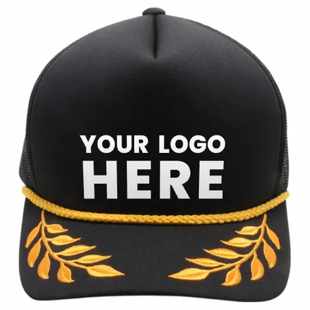 Pitbull Cambridge PB306 5 Panel Sponge Trucker Hat Bay Gold Leaf Foam Cap Pitbull Cambridge PB306 5 Panel Sponge Trucker Hat Bay Gold Leaf Foam Cap - Custom Coasters Now