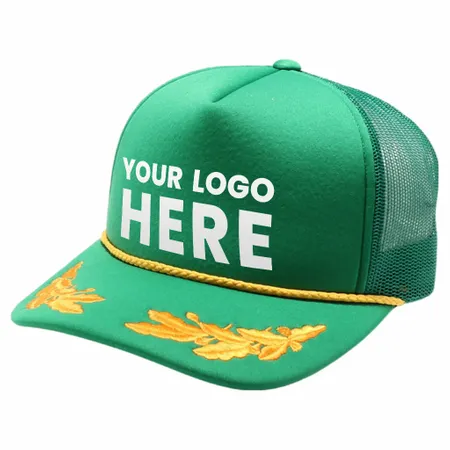 Pitbull Cambridge PB321 5 Panel Sponge Bay Leaf Hat - Custom Coasters Now