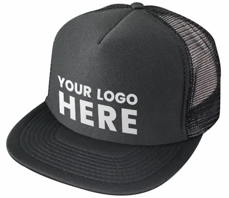 Nissun Cap 5 Panel Foam Trucker Hat Flat Bill - 5FBC - Custom Coasters Now