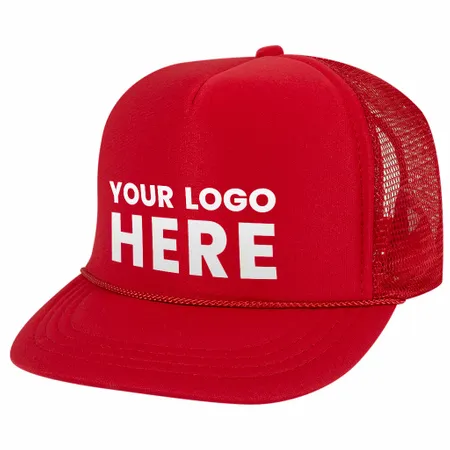 Otto 68-216 Youth Kids 5-Panel High Crown Foam Trucker Hat, Mesh Back - Custom Coasters Now