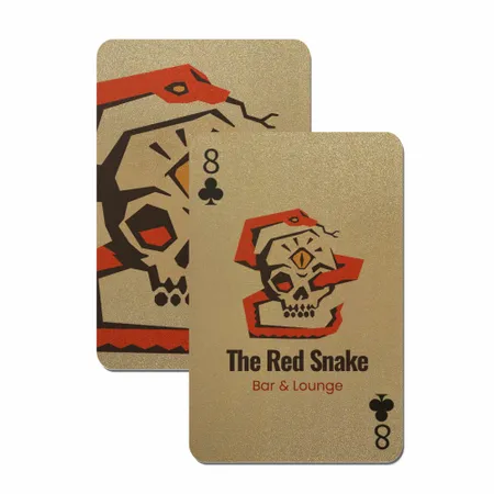 Gold Glitter Playing Cards - Custom Coasters Now