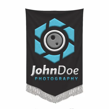 Embroidered Pennant - Custom Coasters Now