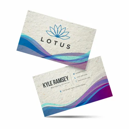 ECO Seed Paper Business Card - Custom Coasters Now