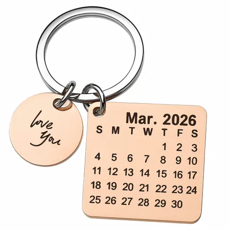 Charming Metal Keychain - Custom Coasters Now