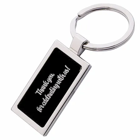 Colored Rectangle Metal Keychain - Custom Coasters Now