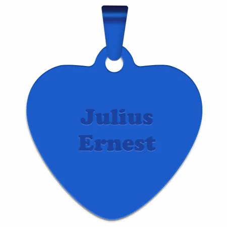 Full Color Heart Metal Keychain - Custom Coasters Now