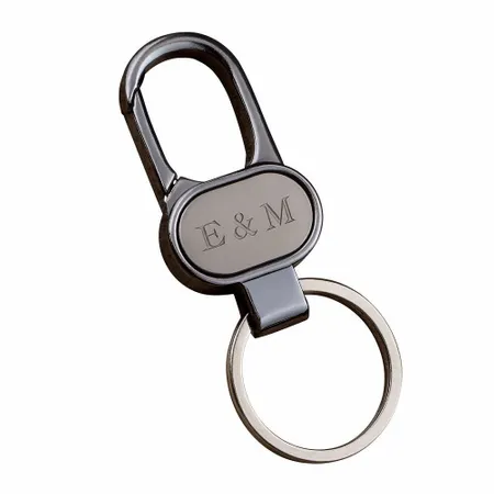 Caribiner Metal Keychain - Custom Coasters Now